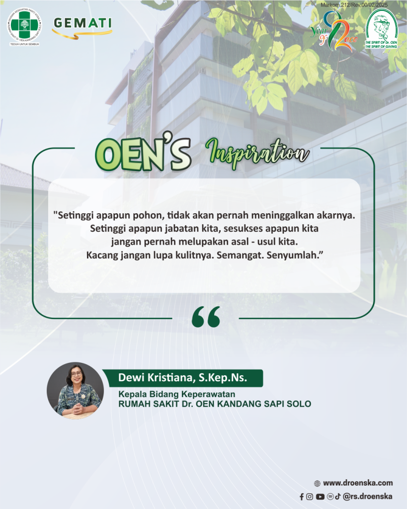 Oen's Inspiration dari Ibu Dewi Kristiana, S.Kep.Ns.