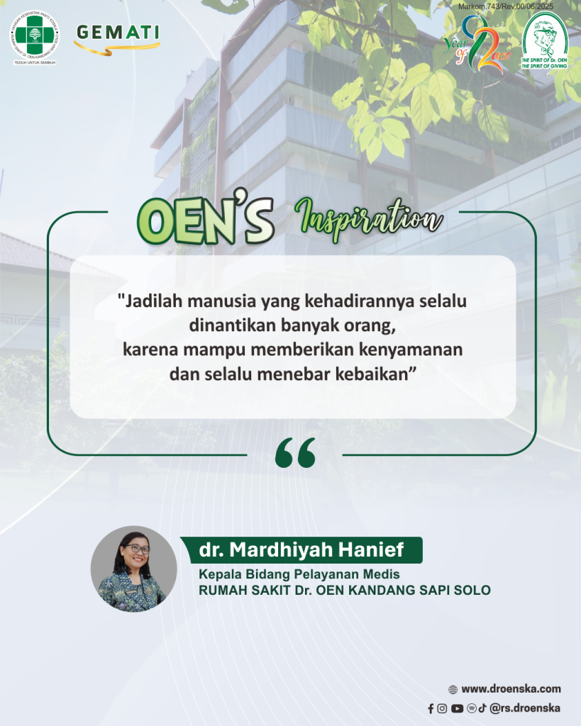 Oen’s Inspiration dari dr. Mardhiyah Hanief